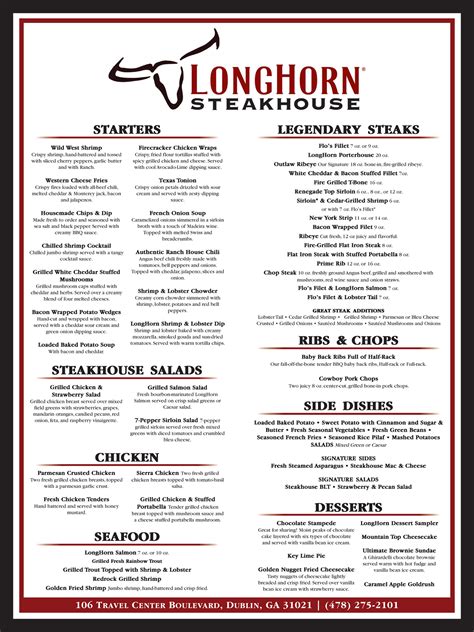 longhorn steakhouse waterfront|longhorn steakhouse menu prices.